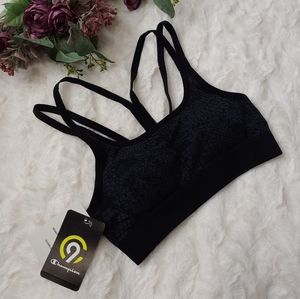NWT Champion Black Seamless Sports Bra